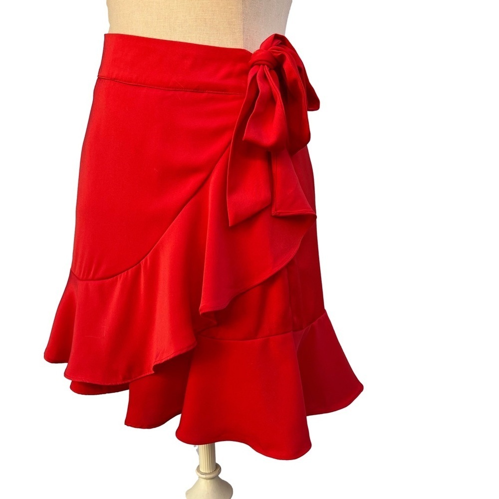 Superdown Vibrant Red Mini Skirt - Picture 2 of 12